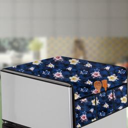 The Furnishing Tree Blue Printed Refrigerator Cover-picture-48
