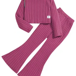 StyleCast x Revolte Girls Purple Top with Palazzos-picture-12