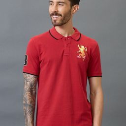 GIORDANO Brand Logo Embroidered Polo Collar Pure Cotton Slim Fit T-shirt-picture-37