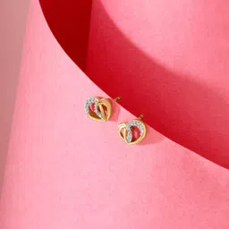 Mia by Tanishq Women14KT Gold Radiant Embrace Stud Earrings Diamond-1.354 g-picture-43