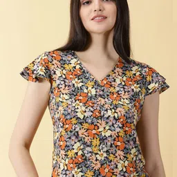 PURPLE FLAUNT Floral Print Top-picture-16