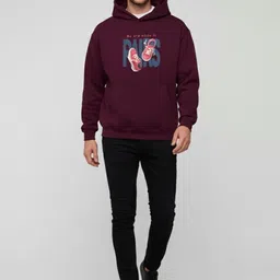 Moda Rapido Men Printed Hooded Sweatshirt image 4