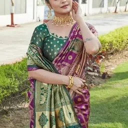 Moda Rapido Zari Art Silk Handloom Banarasi Saree image 5