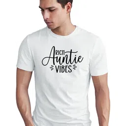 Seekbuylove Typography Printed Round Neck Short Sleeves Bio Finish Pure Cotton T-shirt-picture-35