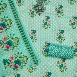 LeeliPeeri Designer Floral Printed Unstitched Dress Material image 2