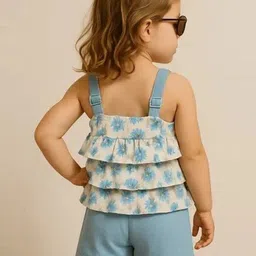 DRYSUN Girls Printed Top With Shorts image 2