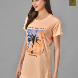 Christy World Women Pack of 2 Typography Printed Extended Sleeves T-shirt-picture-15