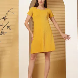Oomph! Ribbed Sweetheart Neck Shift Dress-image-78