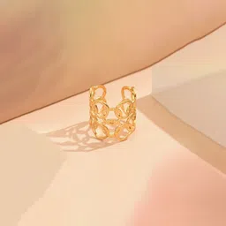 Jewels Galaxy Gold-Plated Anti-Tarnish Finger Ring-image-99