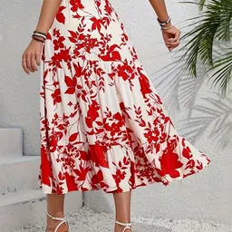 StyleCast Printed A-Line Midi Skirt image 5