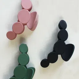 DailyObjects Women Set of 6 Bubble Shape Matt Claw Clip image 2
