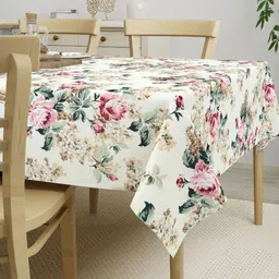 The Home Story Off White Cotton Table Covers image 2
