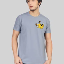 Greylongg Graphic Printed Round Neck Cotton Tshirt-picture-39