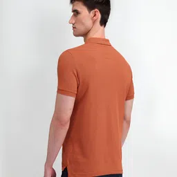 U.S. Polo Assn. Men Solid Polo Collar Cotton Slim Fit T-Shirt image 4