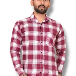 HKV FASHION Men Modern Checked Casual Shirt-picture-24
