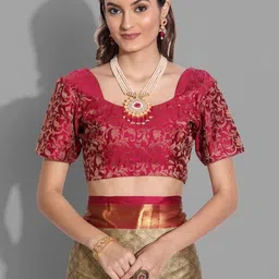 AVANTIKA FASHION Woven Design Zari Kanjeevaram Saree with Blouse Piece image 4