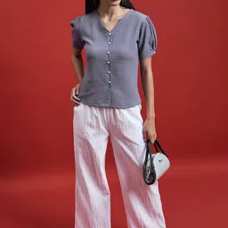 all about you Puff Sleeve Top image 5