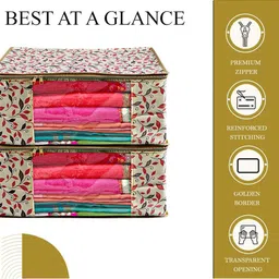 AMAK INC Orange Fabric Multi-Utility Wardrobe Organisers image 2