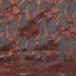 Fashion Petals Woven Design Zari Saree image 5