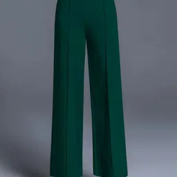 Jinax Women Relaxed Straight Leg Pleated Slip-On Parallel Trousers-picture-40