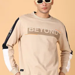 V-Mart Men Fleece Round Neck Sweatshirt-image-76