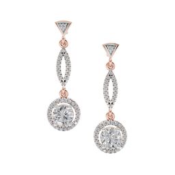 Sparkles 14KT Rose Gold Earrings With 0.89 Carat Lab Grown Diamonds- 3.37 g-picture-31