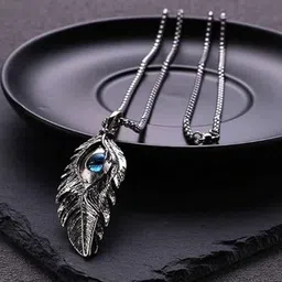 AGARWALPRODUCT Silver-Plated Contemporary Pendants with Chains-picture-29