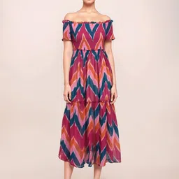 Zink London Print Blouson Dress image 3