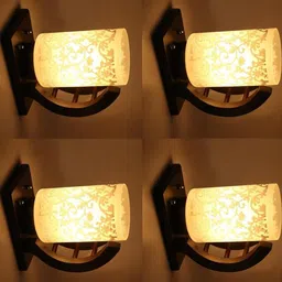 SOMIL White Glass Cylinder Printed Wall Lamps-picture-18