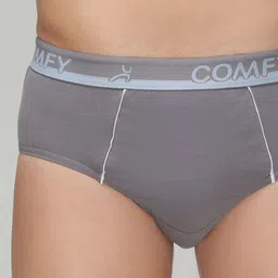 AMUL COMFY Men Pack Of 2 Pure Cotton Mid-Rise Basic Briefs image 4