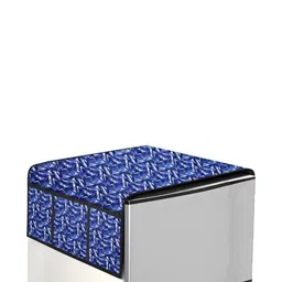 The Furnishing Tree Blue Plastic Refrigerator Cover image 3