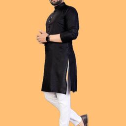 ANUJ FASHION Men Solid A-Line Kurtas-picture-30