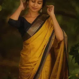 CaniBani Woven Design Zari Silk Blend Banarasi Saree image 4
