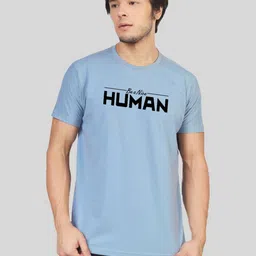 Greylongg Men Typography Printed Round Neck Cotton T-shirt image 1