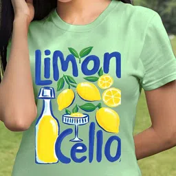 SZN Women Green Polyester Regular Fit Printed T-shirt image 4