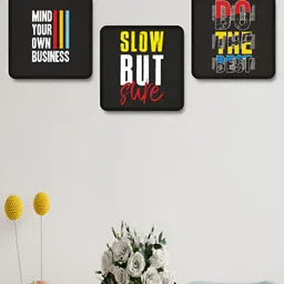 Aura Black & White 3 Pieces Motivational Quotes Wood Wall Art-picture-21