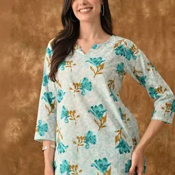 SHREE ARIHANT CREATIONS Women Floral Printed Top with Palazzos image 4