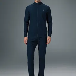 Technosport Men Slim Fit Mock Collar Tracksuits image 2