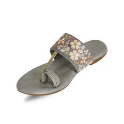 Anouk Women Woven Design Embroidered Ethnic One Toe Flats image 3