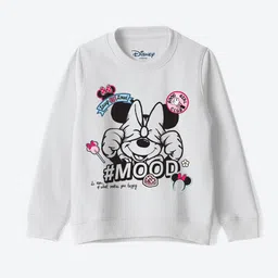 YK Disney Girls Graphic Printed Round Neck Cotton Pullover Sweatshirt-image-33
