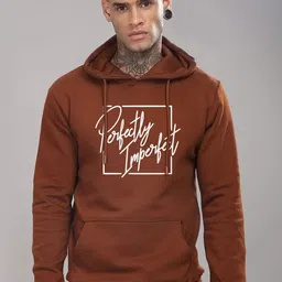 ADRO Men Printed Hooded Sweatshirt image 1