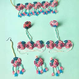 Tipsy closet Women Pink Jewellery Set-image-67
