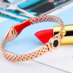 V FASHION JEWELLERY Women Rose Gold-Plated Kada Bracelet-picture-36