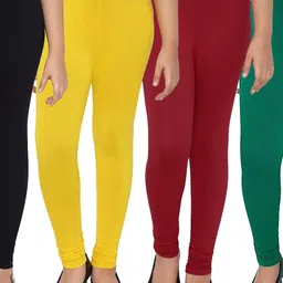 Tik Tok WEARS Girls Black Churidar Length Leggings-picture-34