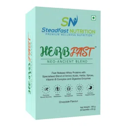 Steadfast Nutrition HerbFast Whey Protein Powder for Men & Women With Ashwaganda, Curcumin, Cinnamon | Muscle Building & Performance Enhancing Supplement Powder| Chocolate Flavour-image-66
