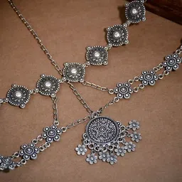 NAMAN ARTS Oxidised Matha Patti Head Jewellery-picture-42