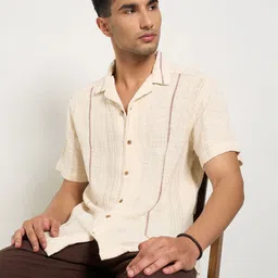 7 Alt by Pantaloons Men Opaque Casual Shirt-picture-17