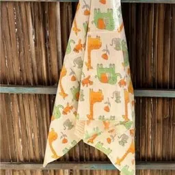 Hawamahal Off White & Yellow Printed Cotton 300 GSM Bath Towel-picture-27