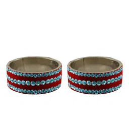 Vidhya Kangan Set of 2 Red Brass Bangle-picture-38