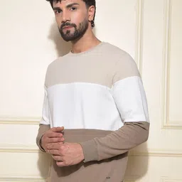 Crimsoune Club Men Colourblocked Pullover Sweatshirt image 3